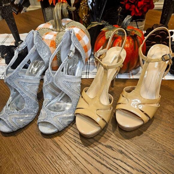 Gianni Bini Shoes - Gianni Bini Two Pairs in Silver and Beige